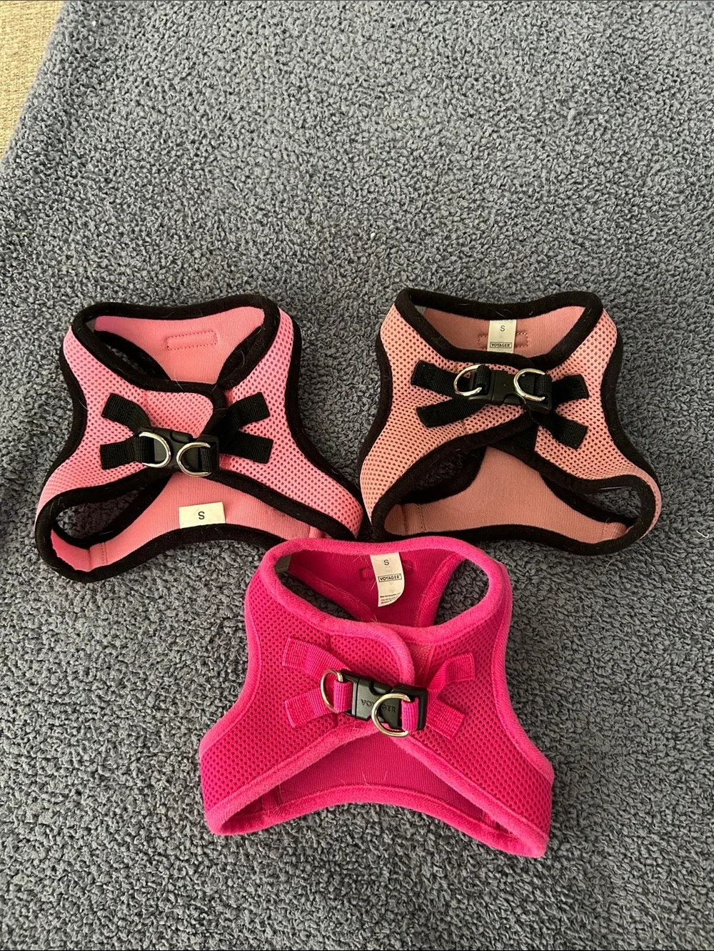 Voyager (3) Pink Mesh Dog Harnesses size Small